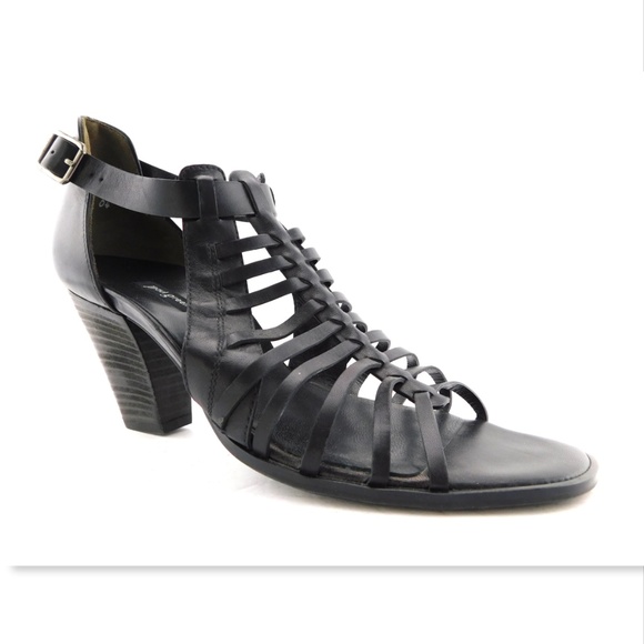 Unworn PAUL GREEN Black Strappy Sandals 7.5UK/10US - Picture 1 of 7